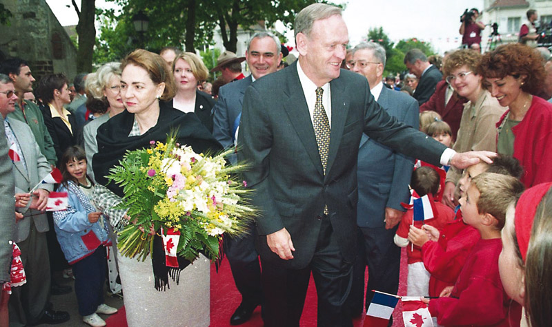 Premier ministre canadien Jean Chrétien à Tourouvre